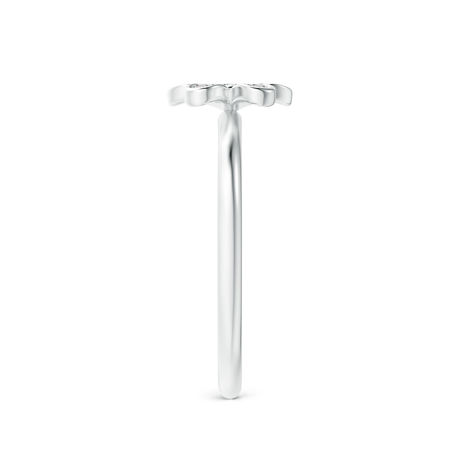 1.5mm IJI1I2 Pave-Set Diamond Daisy Ring in White Gold side 299