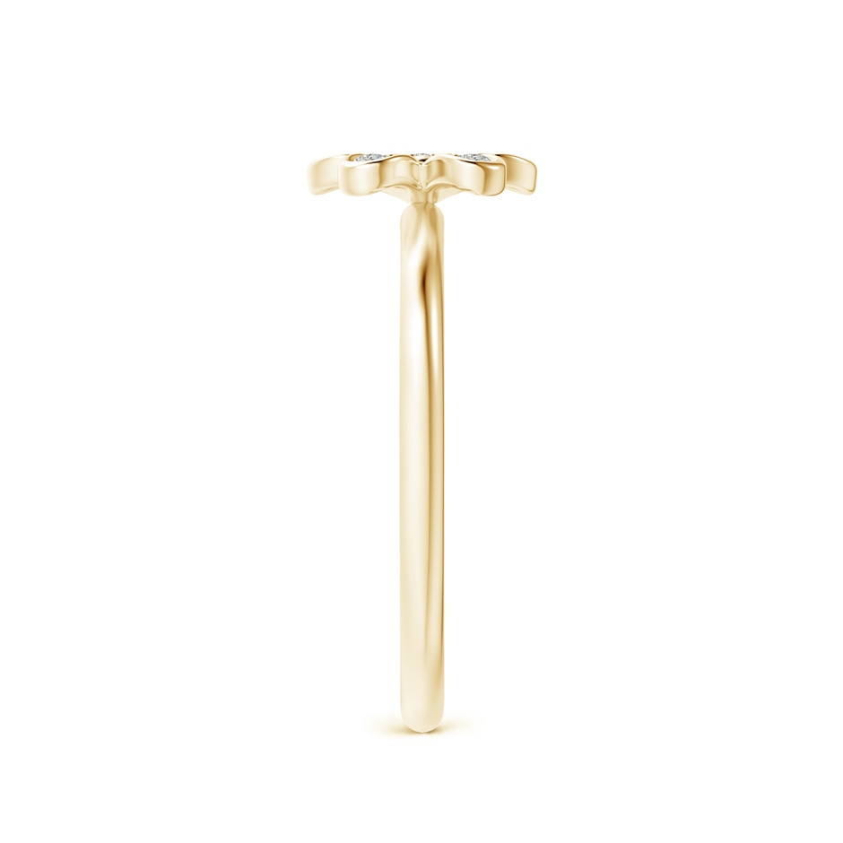 1.5mm KI3 Pave-Set Diamond Daisy Ring in Yellow Gold side 299