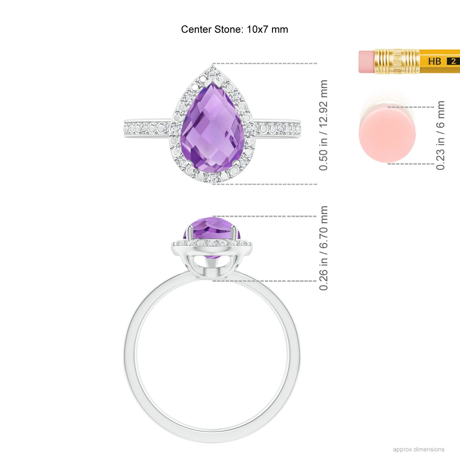 A - Amethyst / 1.68 CT / 14 KT White Gold