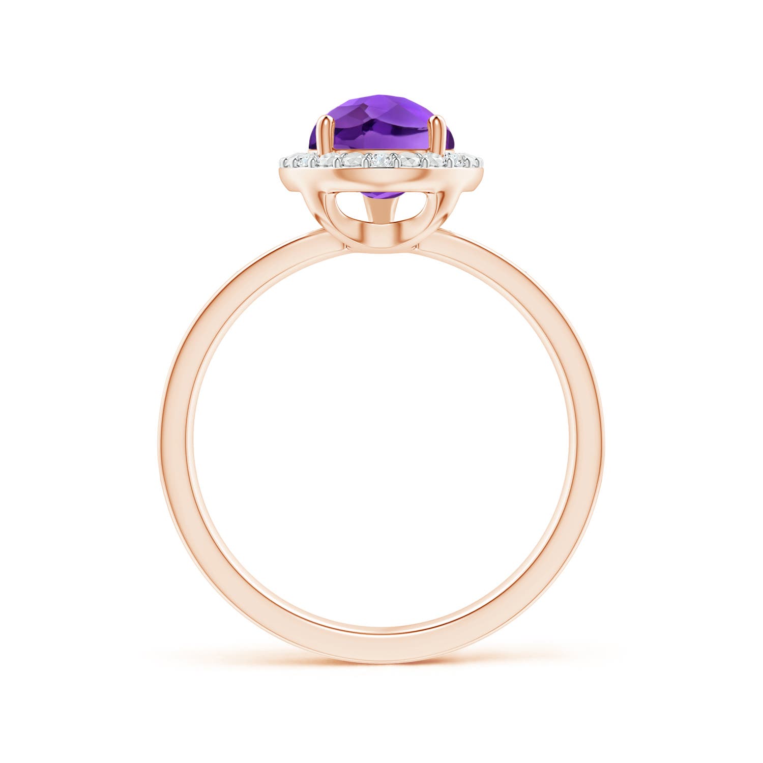 AAAA - Amethyst / 1.68 CT / 14 KT Rose Gold