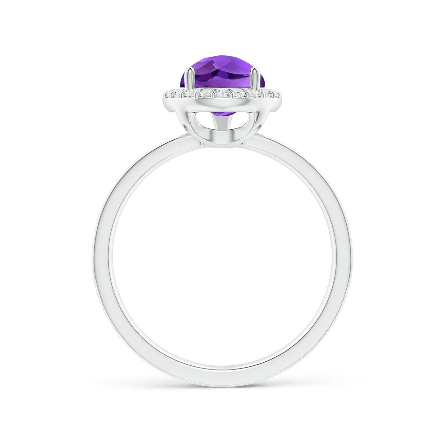 AAAA - Amethyst / 1.68 CT / 14 KT White Gold