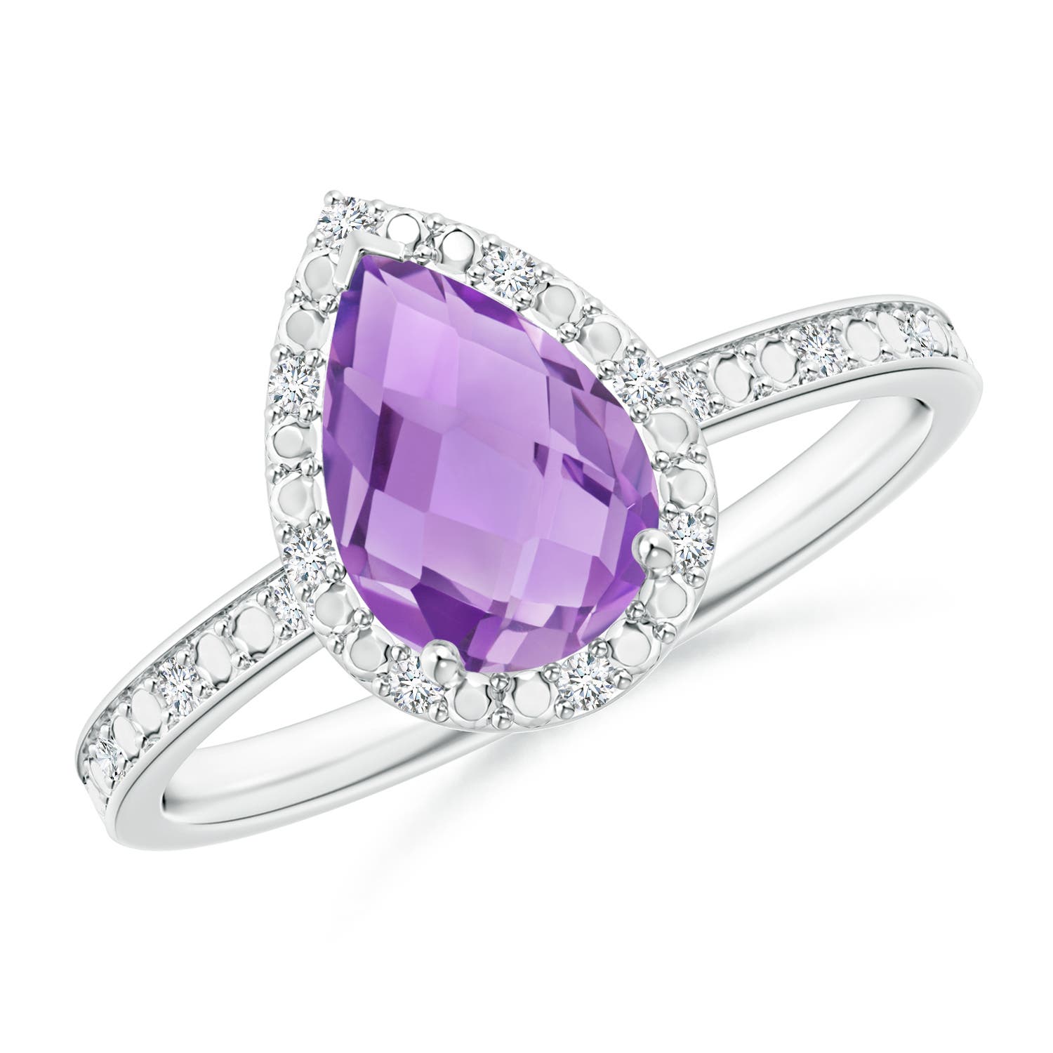 A - Amethyst / 1.26 CT / 14 KT White Gold