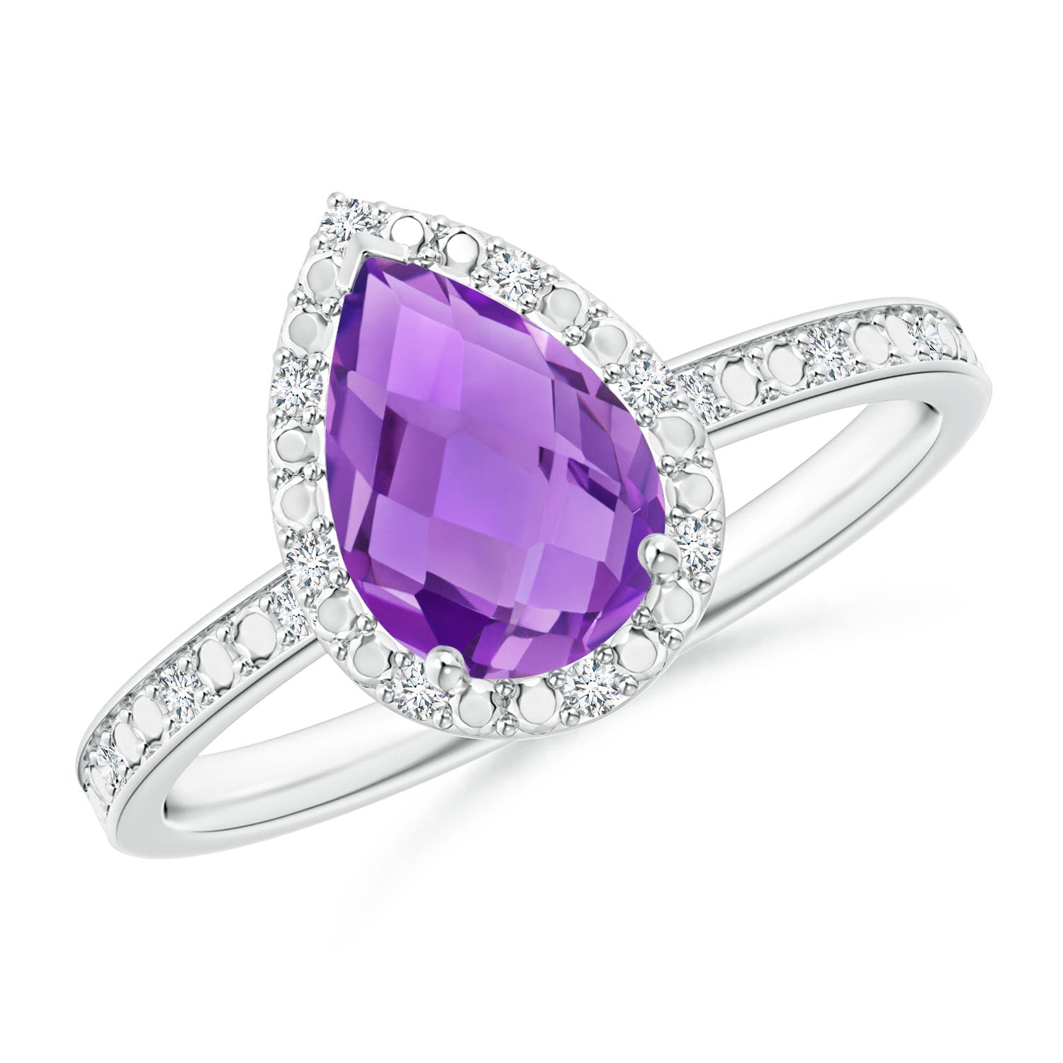 AA - Amethyst / 1.26 CT / 14 KT White Gold