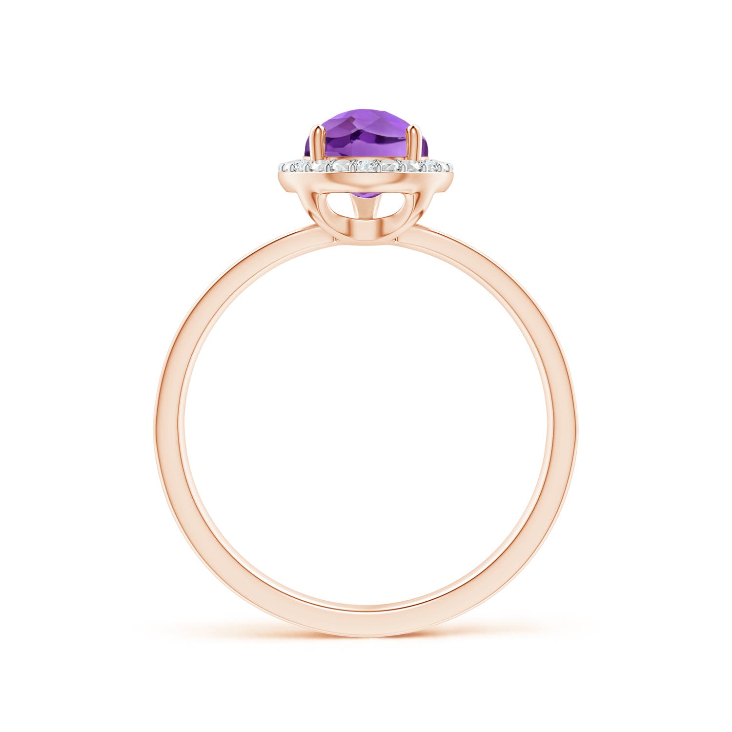 AAA - Amethyst / 1.26 CT / 14 KT Rose Gold