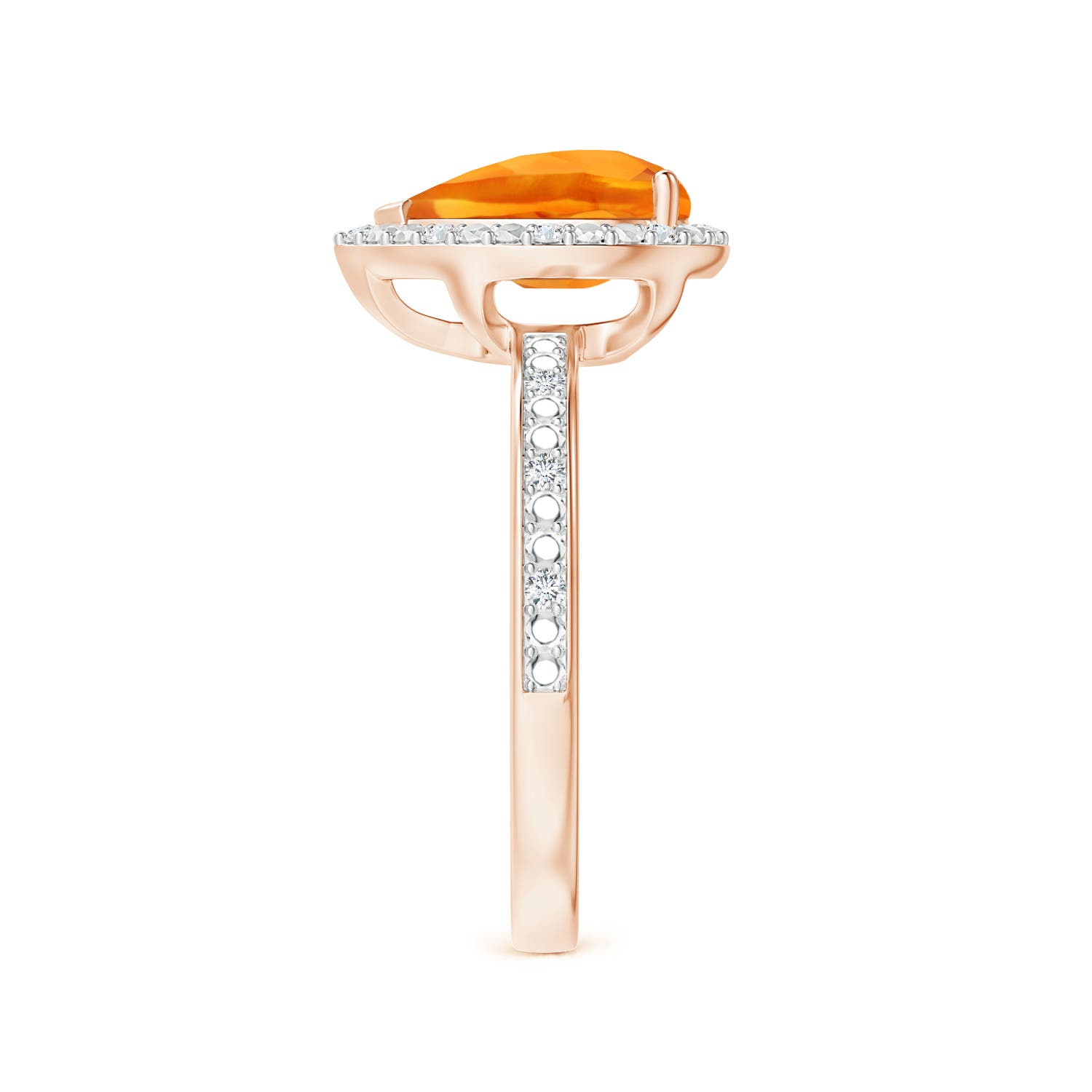 AAA - Citrine / 1.98 CT / 14 KT Rose Gold