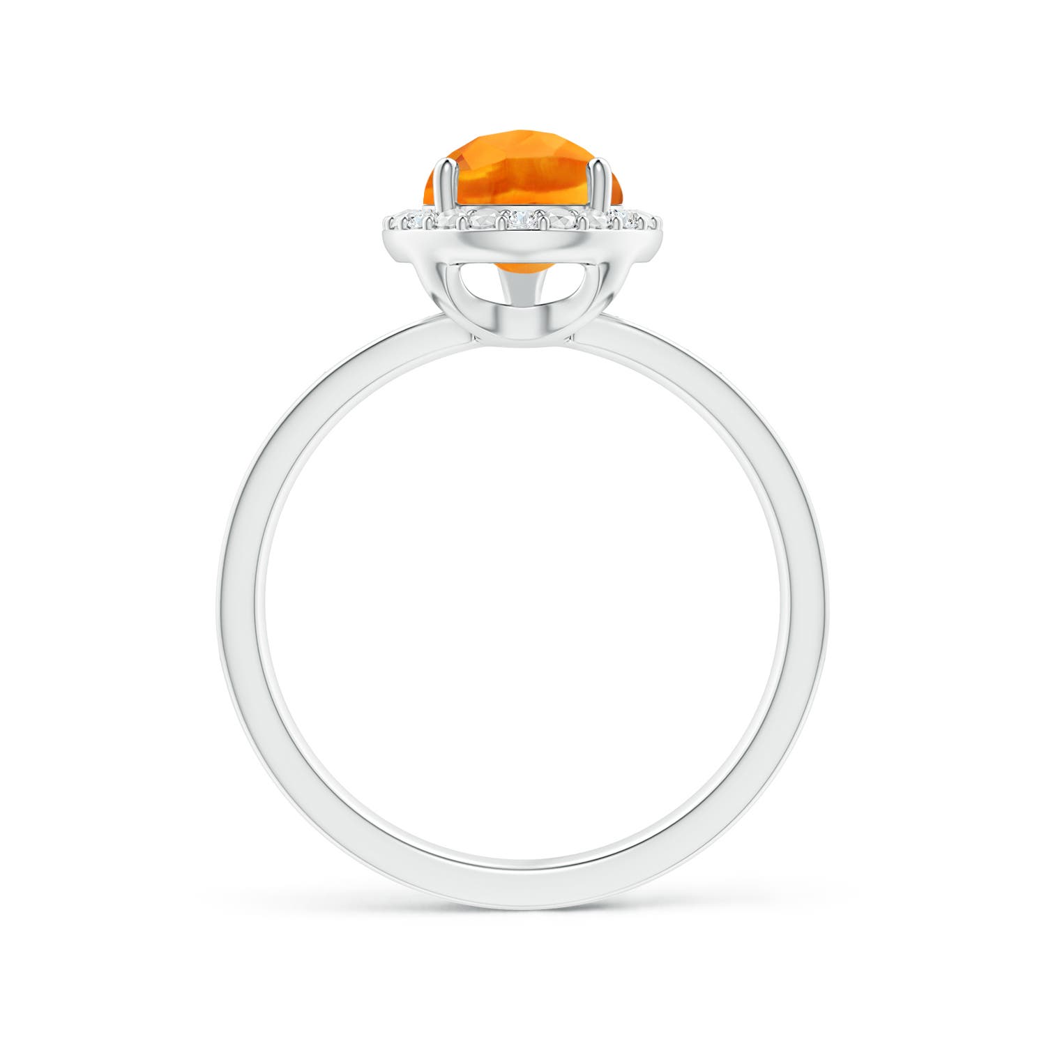 AAA - Citrine / 1.98 CT / 14 KT White Gold