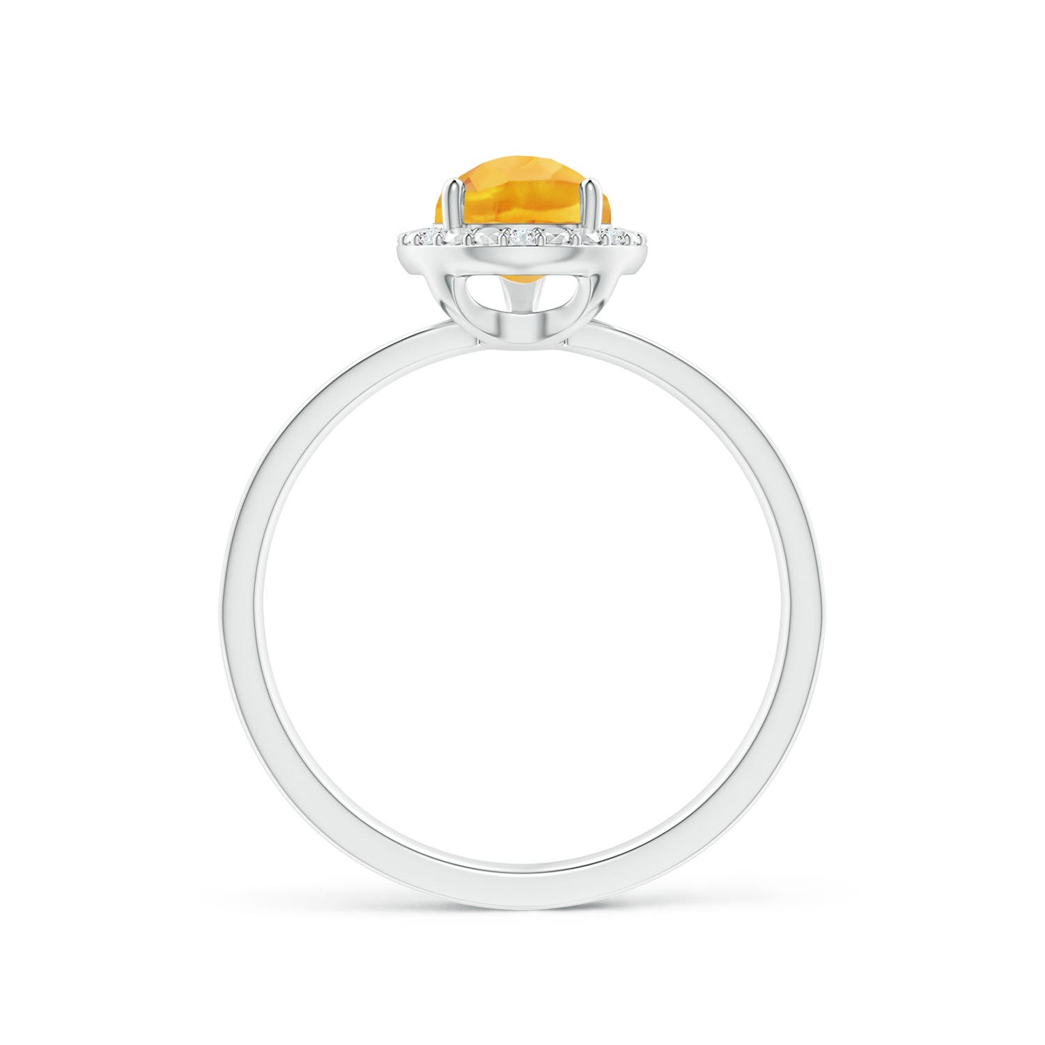 A - Citrine / 1.26 CT / 14 KT White Gold