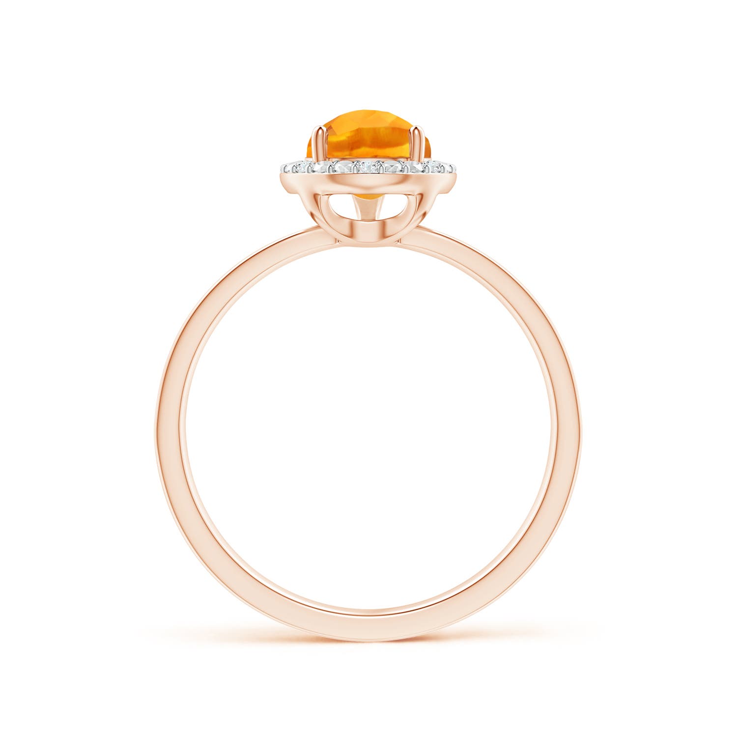 AA - Citrine / 1.26 CT / 14 KT Rose Gold