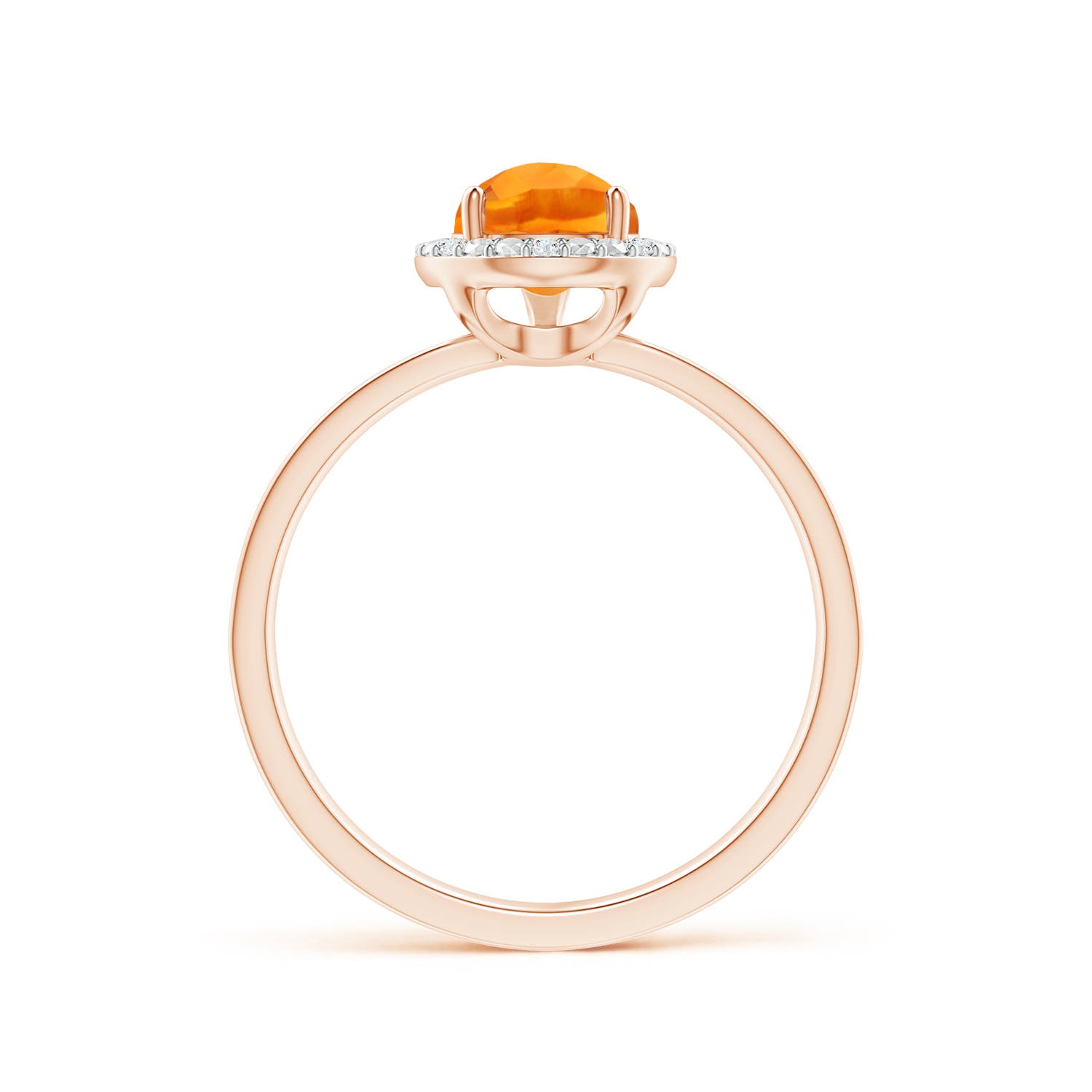 AAA - Citrine / 1.26 CT / 14 KT Rose Gold