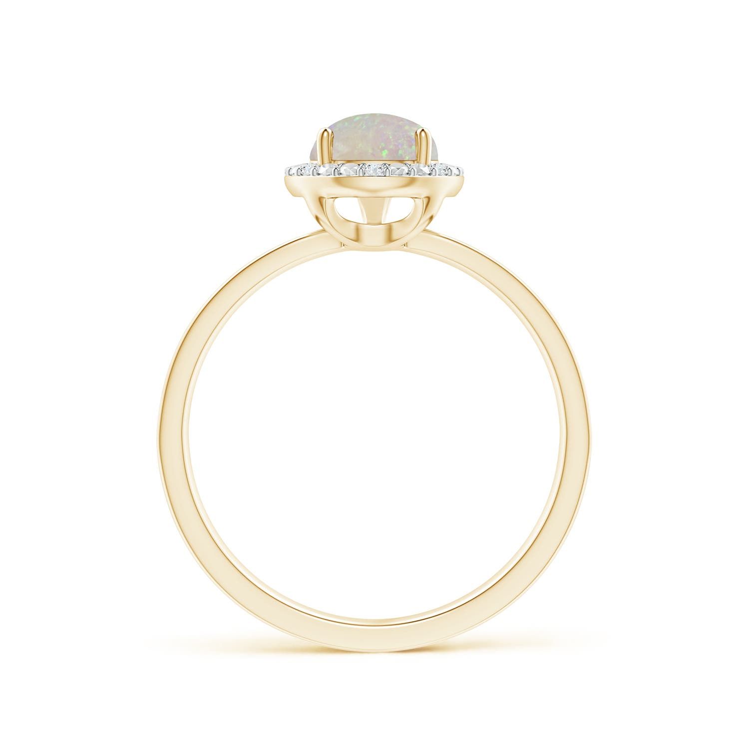 AA - Opal / 0.86 CT / 14 KT Yellow Gold