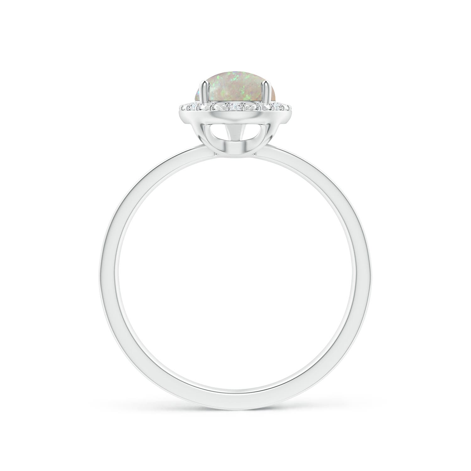 AAA - Opal / 0.86 CT / 14 KT White Gold