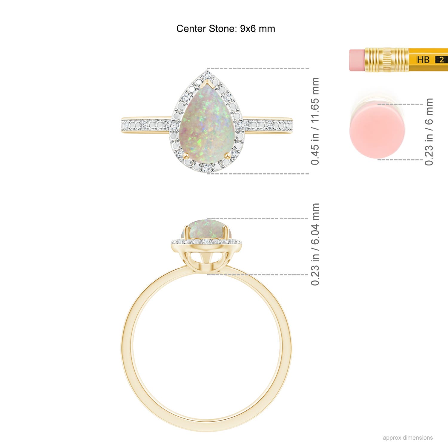 AAA - Opal / 0.86 CT / 14 KT Yellow Gold