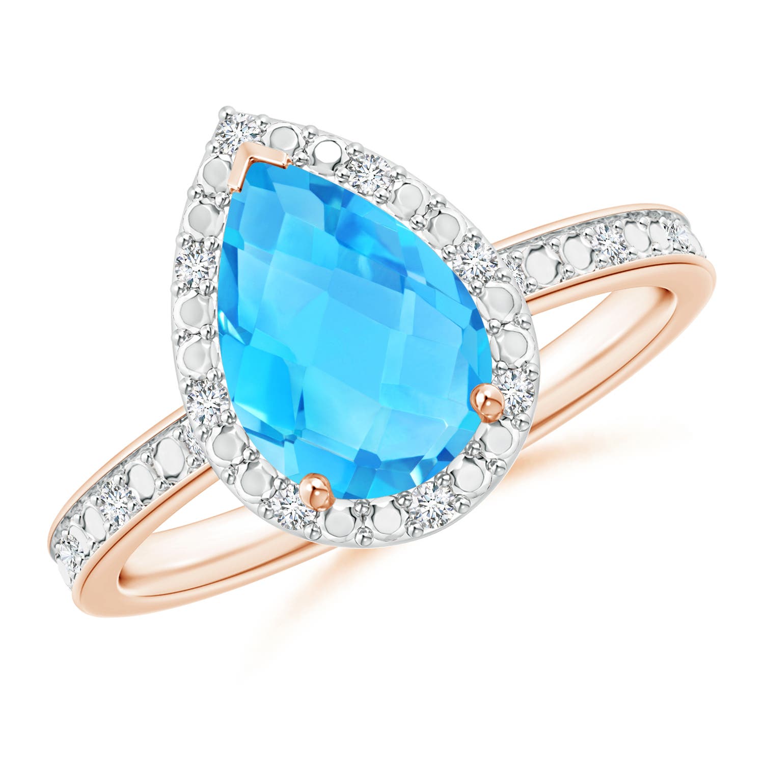 AA - Swiss Blue Topaz / 2.38 CT / 14 KT Rose Gold