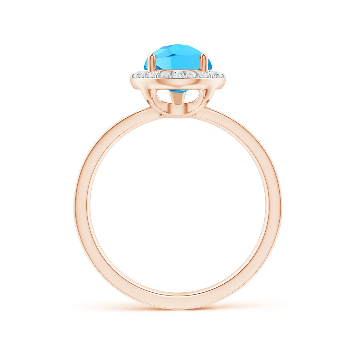 AA - Swiss Blue Topaz / 2.38 CT / 14 KT Rose Gold