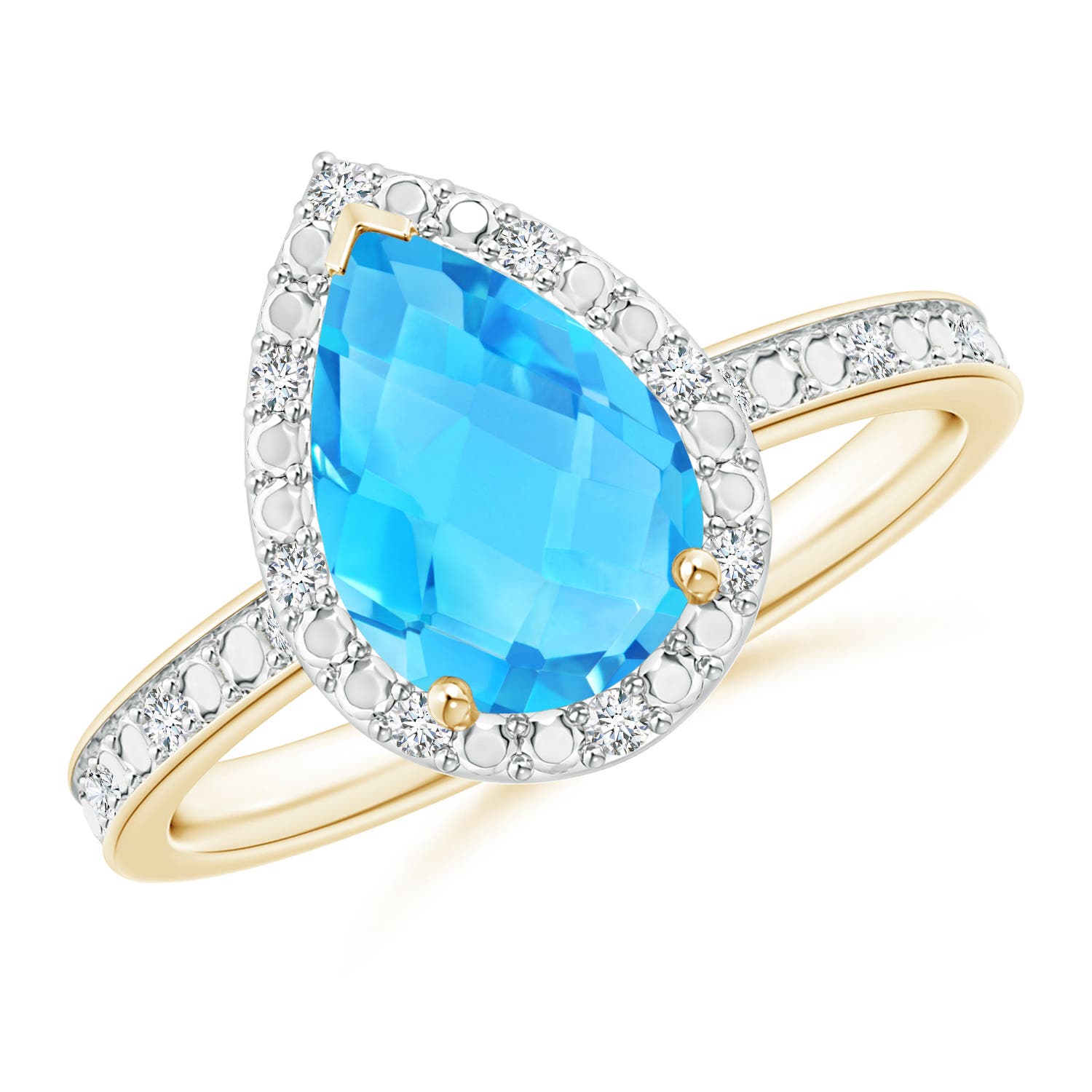 AA - Swiss Blue Topaz / 2.38 CT / 14 KT Yellow Gold