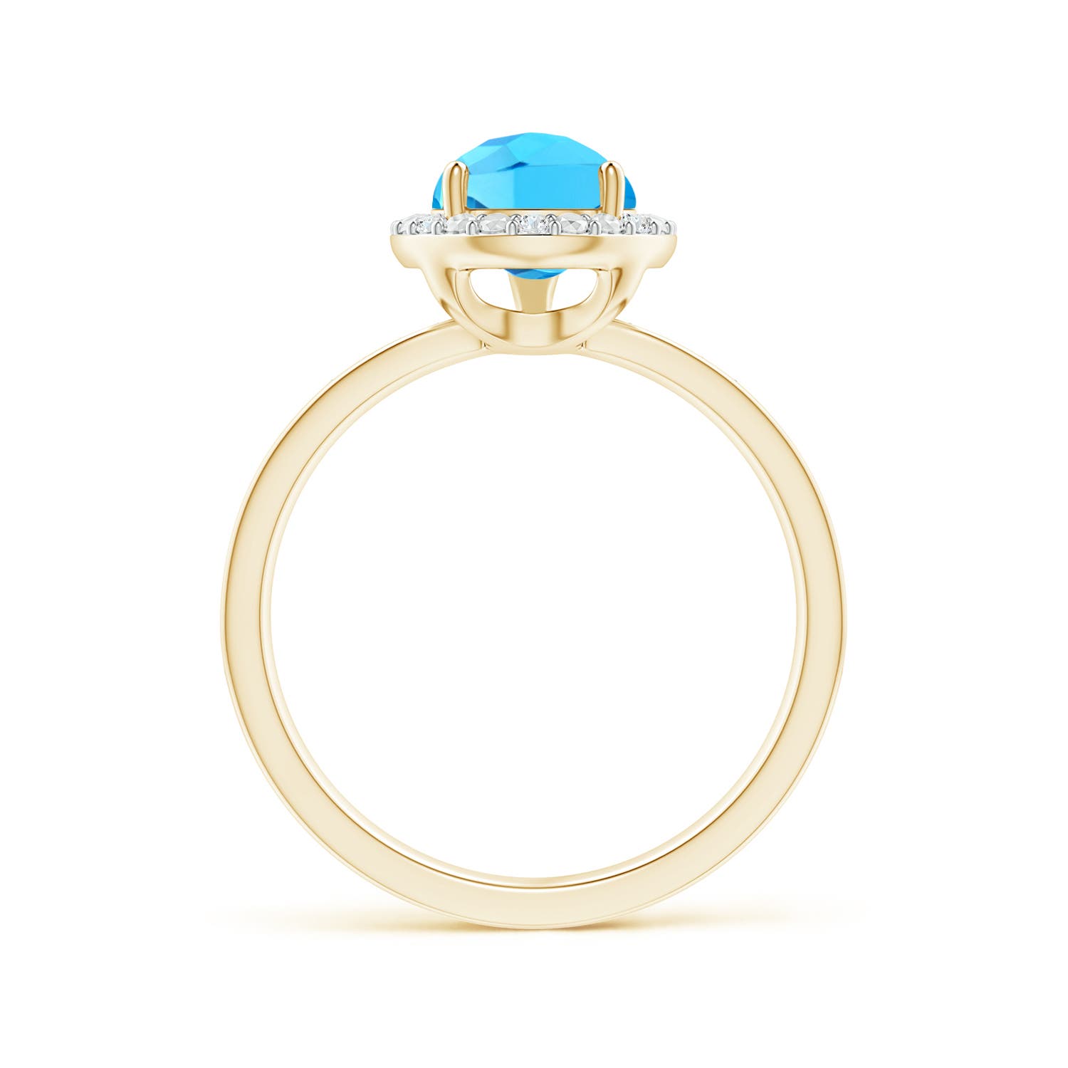 AA - Swiss Blue Topaz / 2.38 CT / 14 KT Yellow Gold