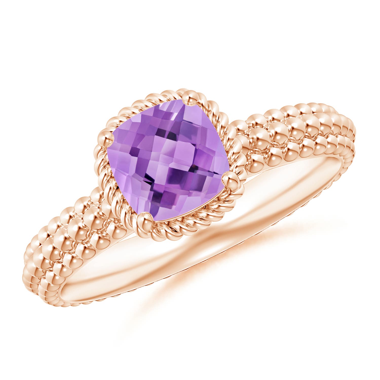 A - Amethyst / 0.8 CT / 14 KT Rose Gold