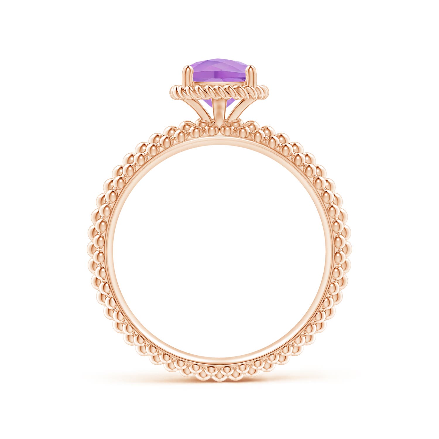 A - Amethyst / 0.8 CT / 14 KT Rose Gold