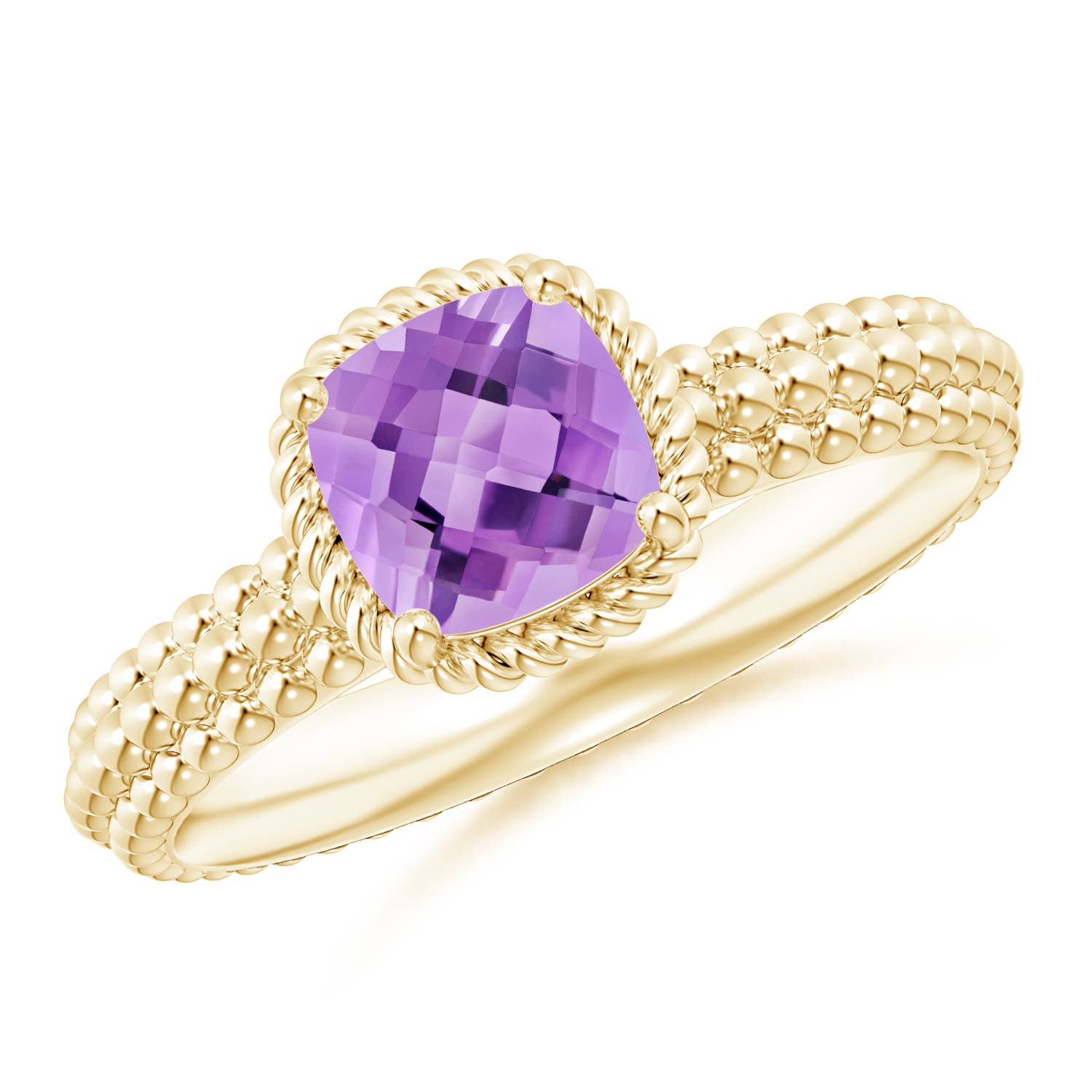 A - Amethyst / 0.8 CT / 14 KT Yellow Gold