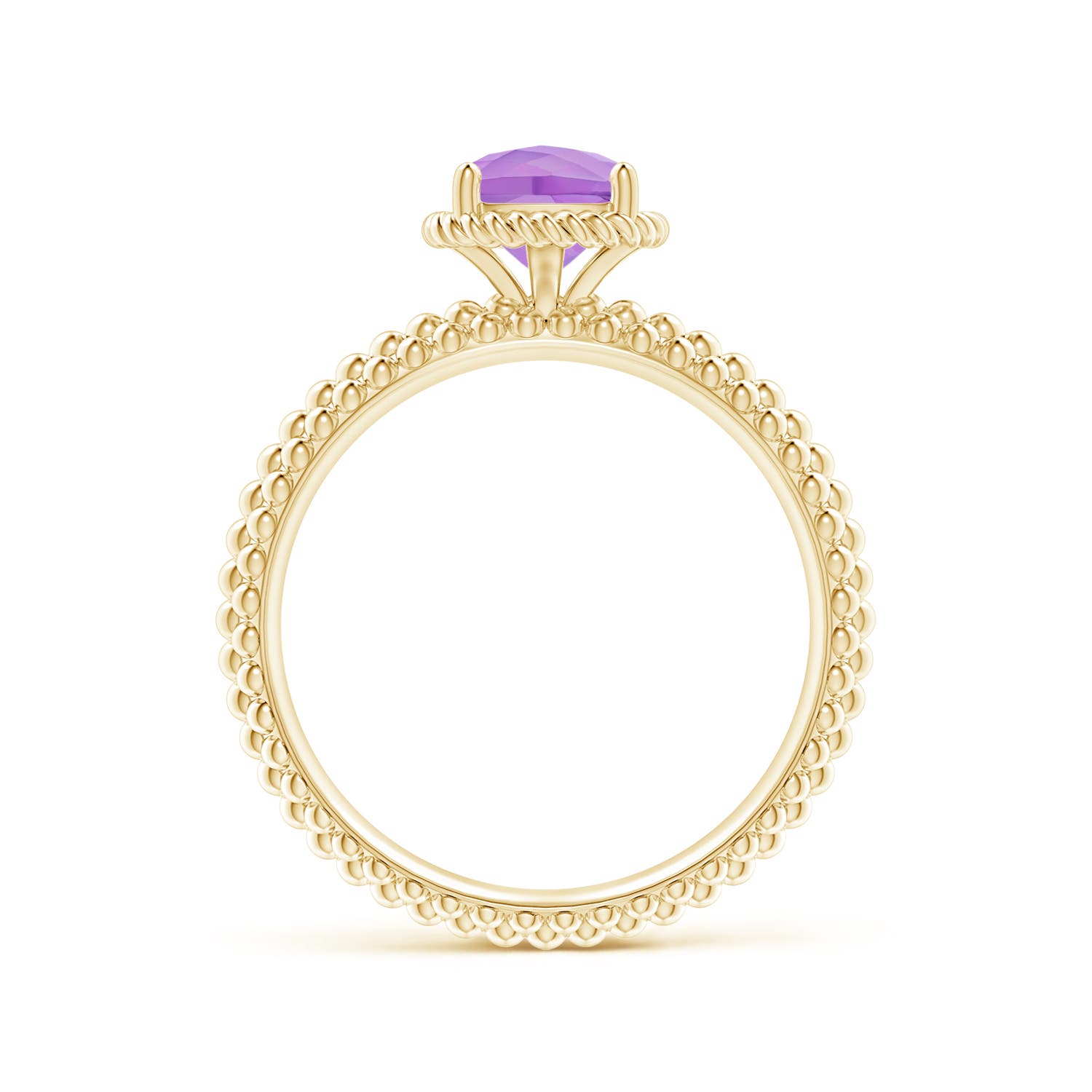 A - Amethyst / 0.8 CT / 14 KT Yellow Gold