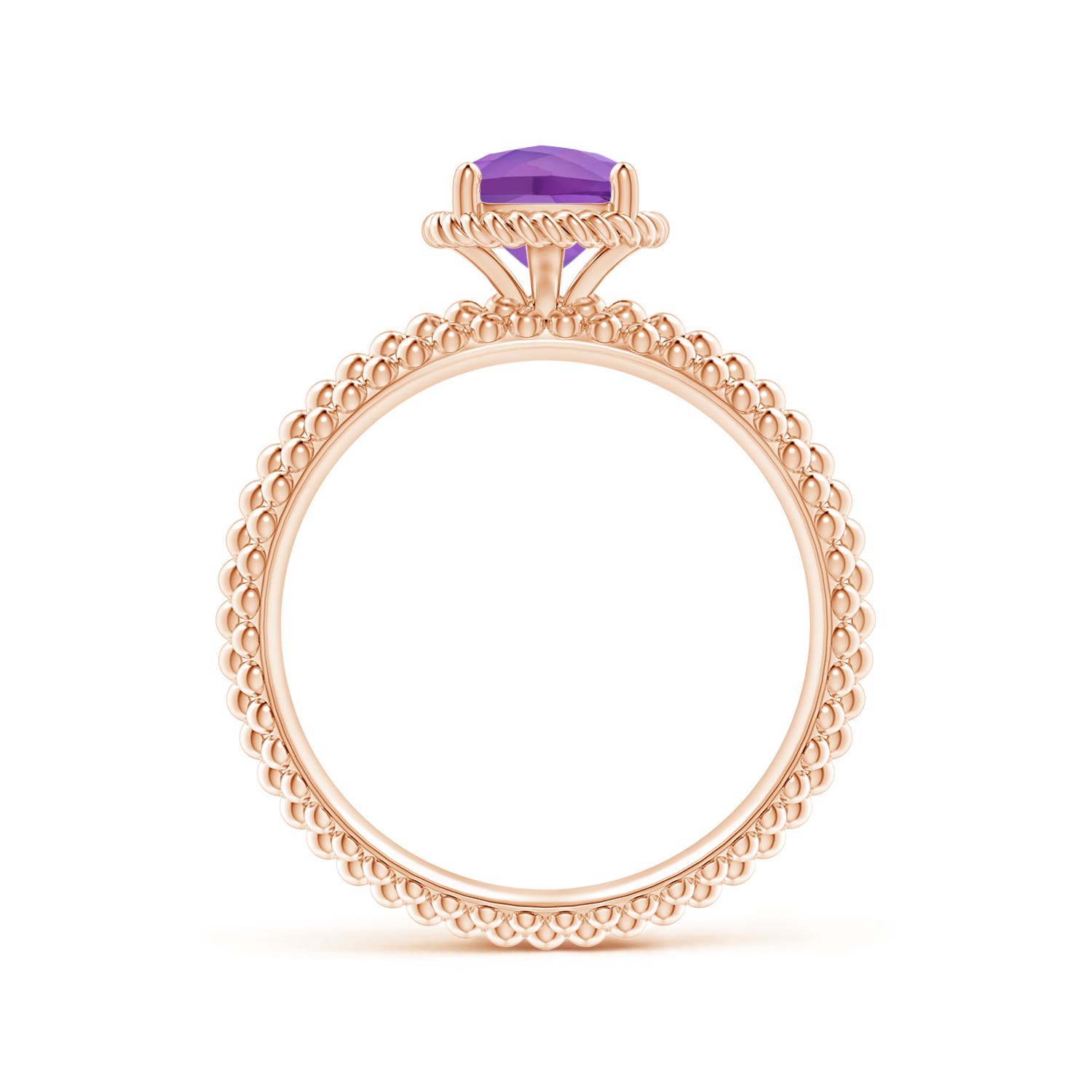 AA - Amethyst / 0.8 CT / 14 KT Rose Gold