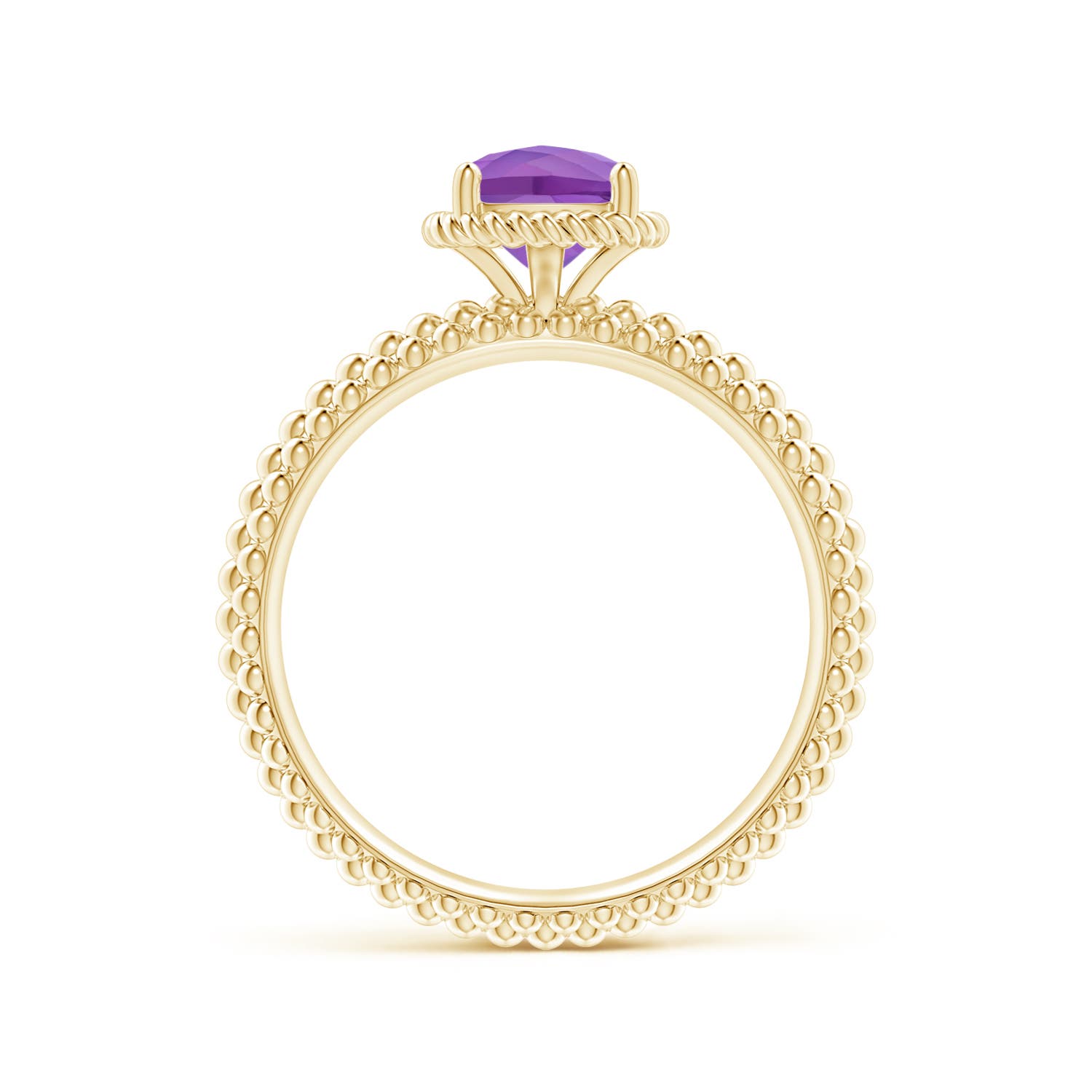 AA - Amethyst / 0.8 CT / 14 KT Yellow Gold