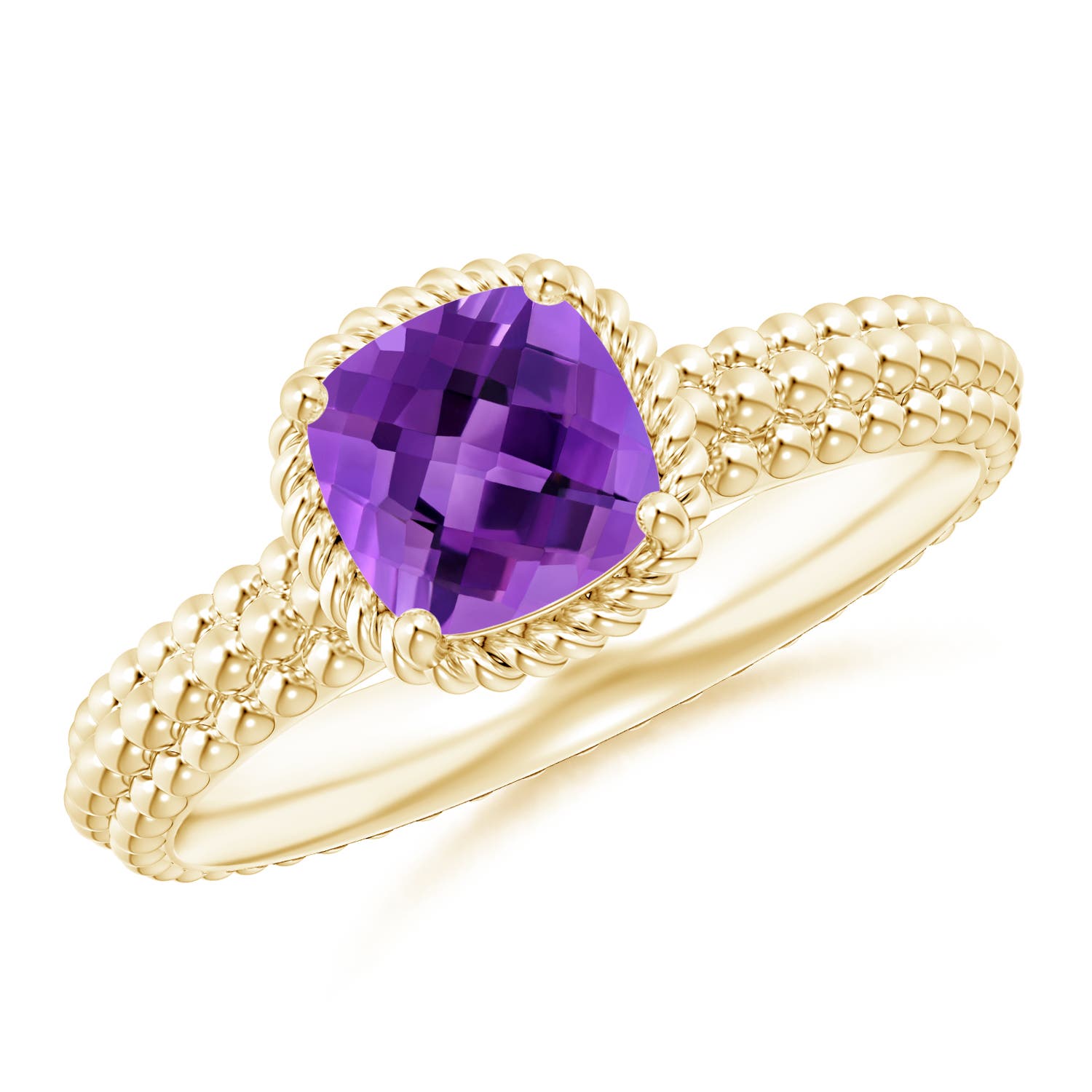 AAA - Amethyst / 0.8 CT / 14 KT Yellow Gold