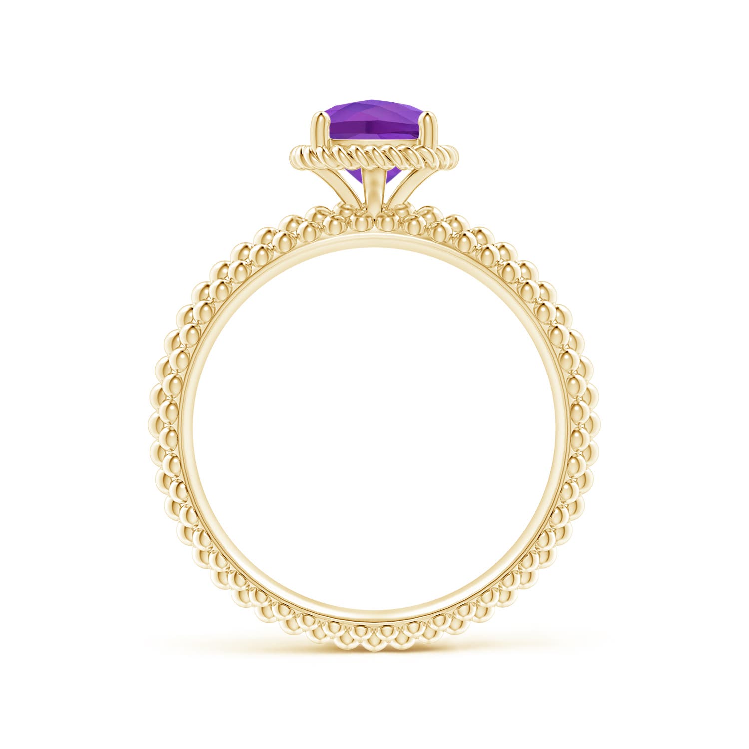 AAA - Amethyst / 0.8 CT / 14 KT Yellow Gold