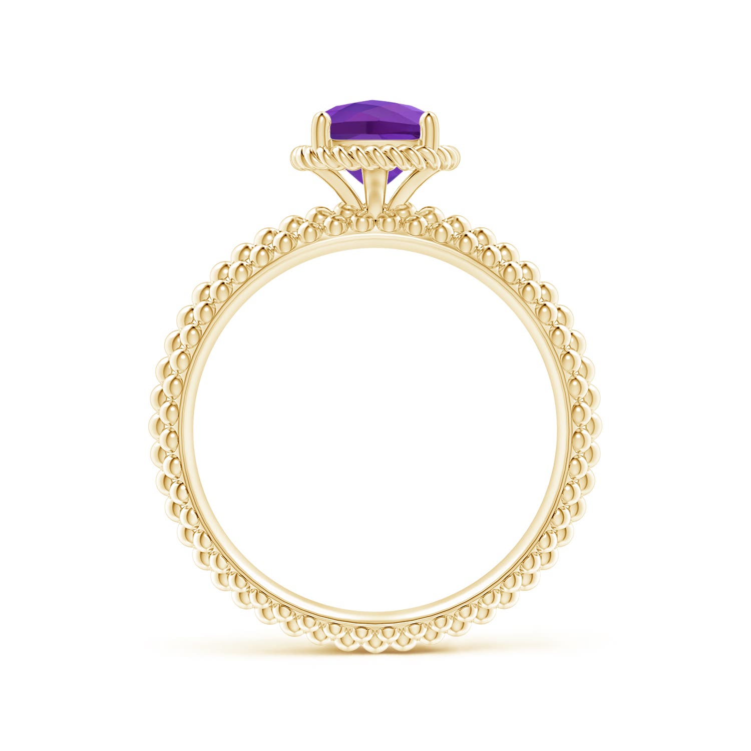 AAAA - Amethyst / 0.8 CT / 14 KT Yellow Gold