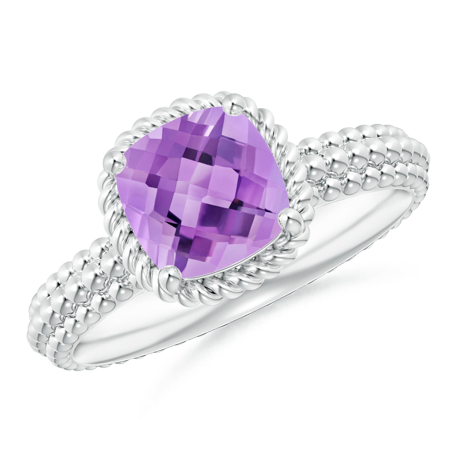 A - Amethyst / 1.35 CT / 14 KT White Gold