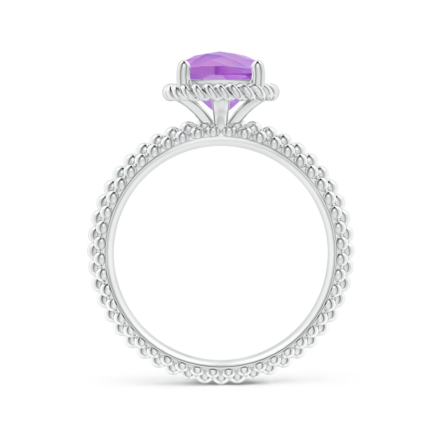 A - Amethyst / 1.35 CT / 14 KT White Gold