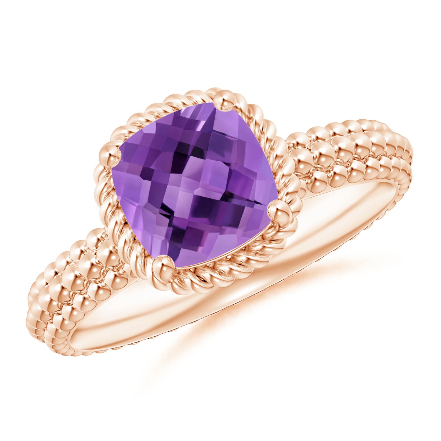 AA - Amethyst / 1.35 CT / 14 KT Rose Gold