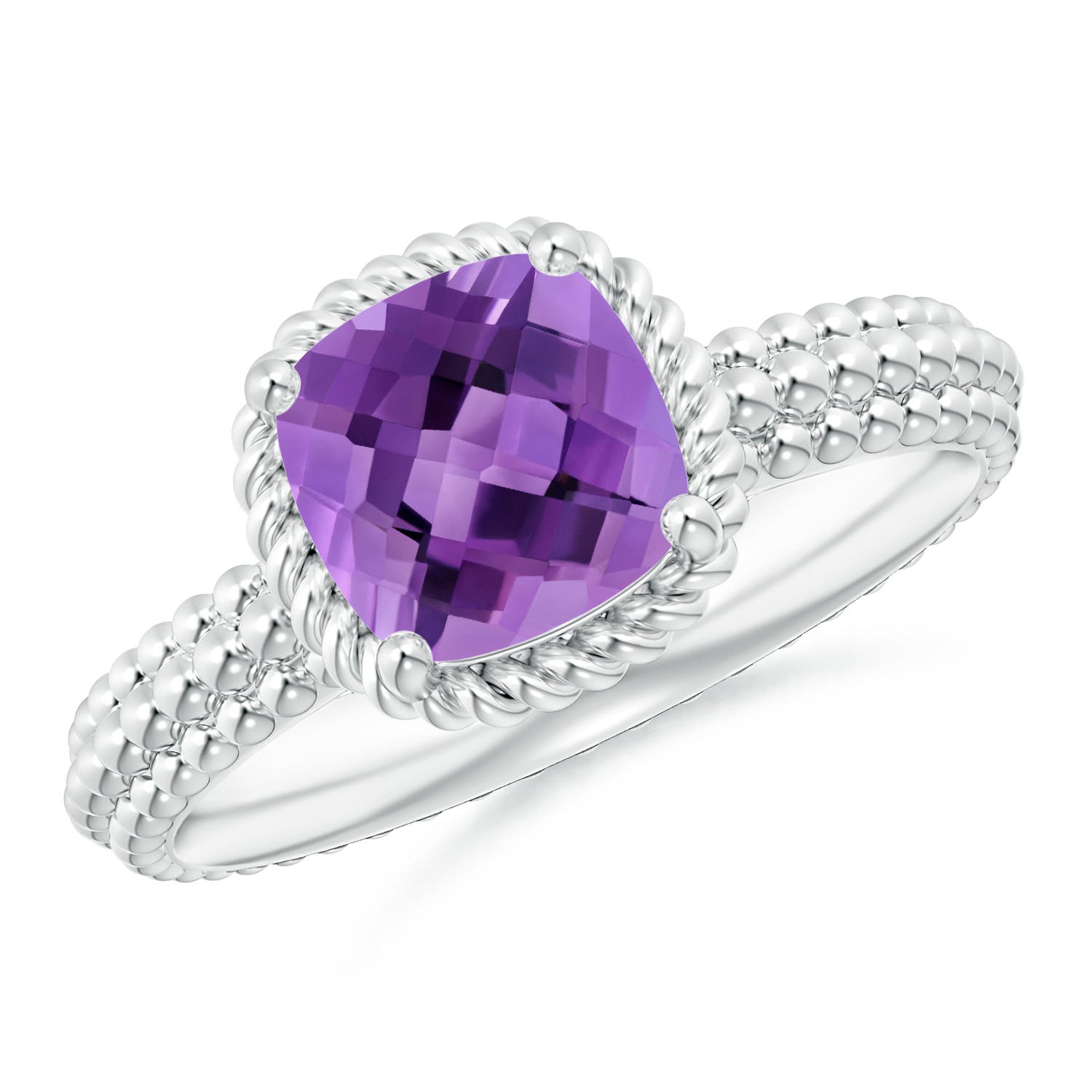 AA - Amethyst / 1.35 CT / 14 KT White Gold