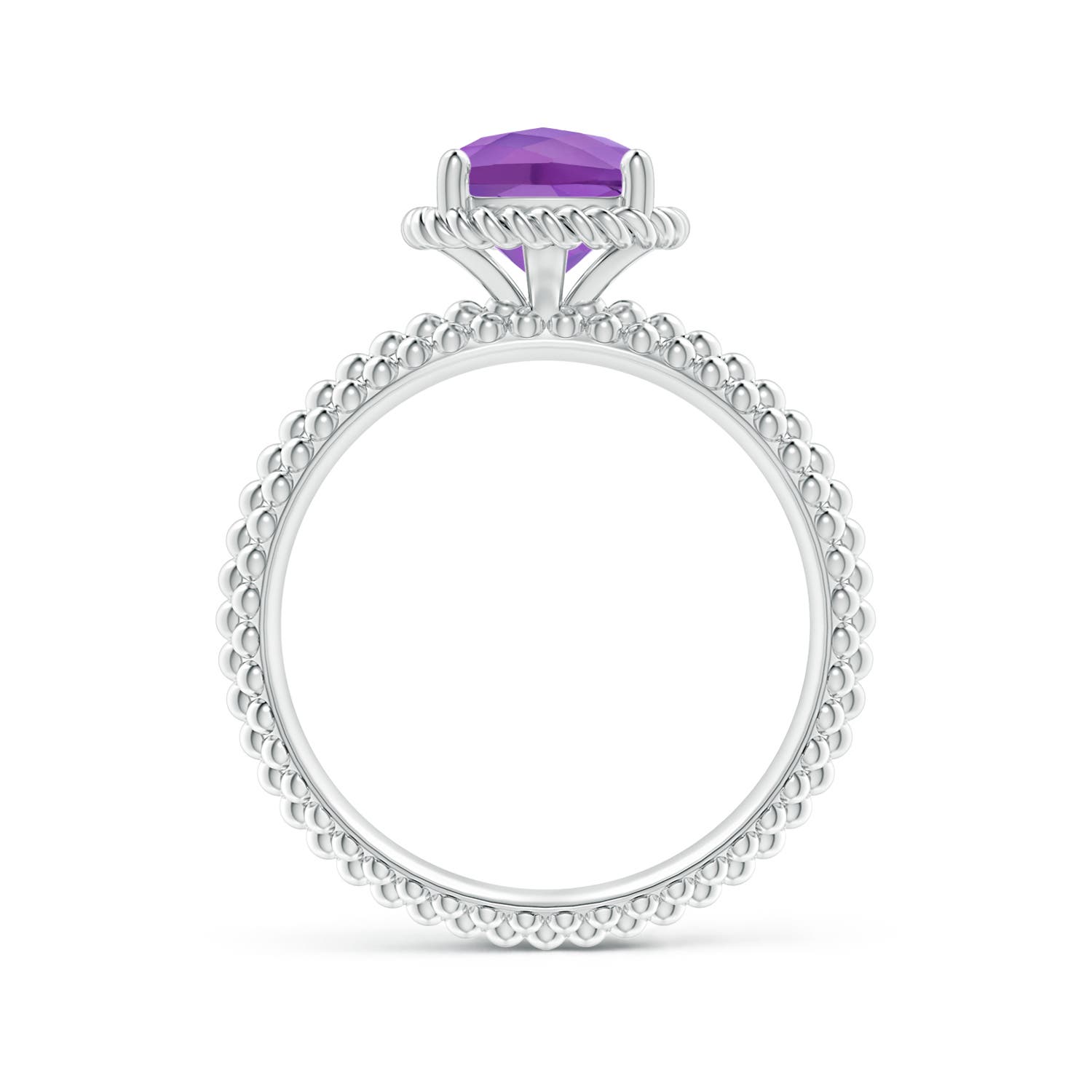 AA - Amethyst / 1.35 CT / 14 KT White Gold