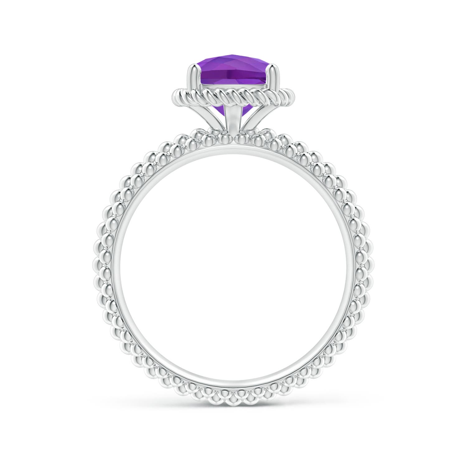 AAA - Amethyst / 1.35 CT / 14 KT White Gold