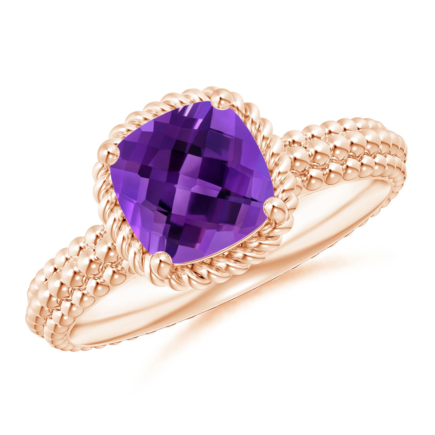 AAAA - Amethyst / 1.35 CT / 14 KT Rose Gold