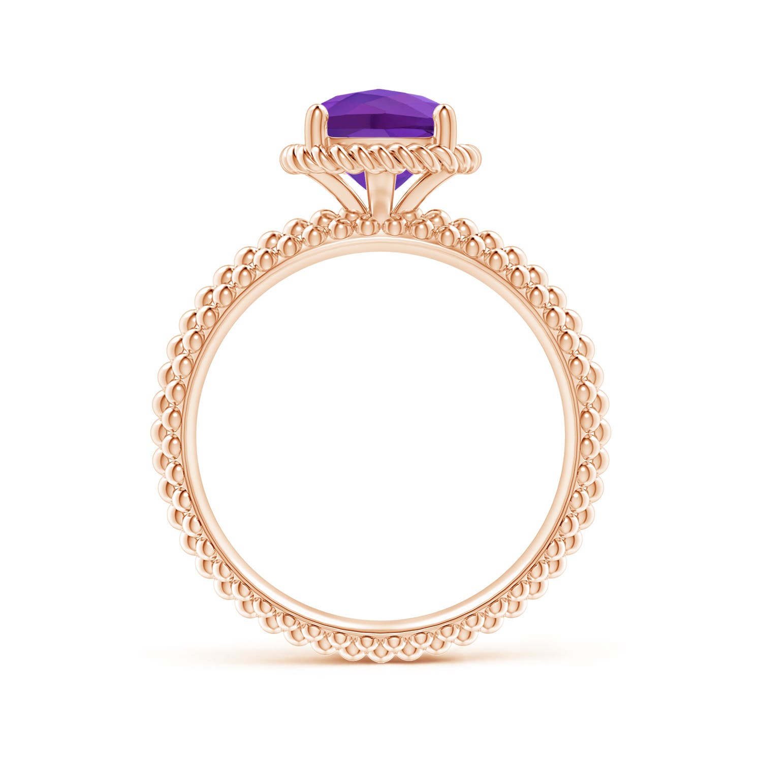 AAAA - Amethyst / 1.35 CT / 14 KT Rose Gold