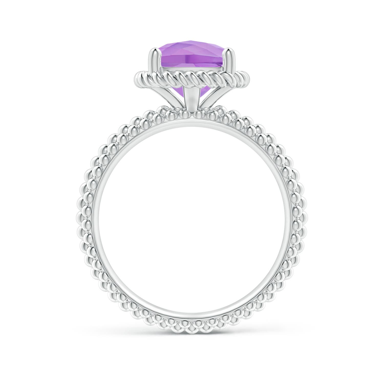 A - Amethyst / 2.2 CT / 14 KT White Gold