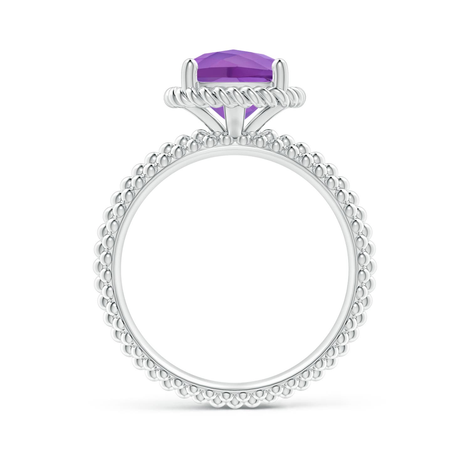 AA - Amethyst / 2.2 CT / 14 KT White Gold