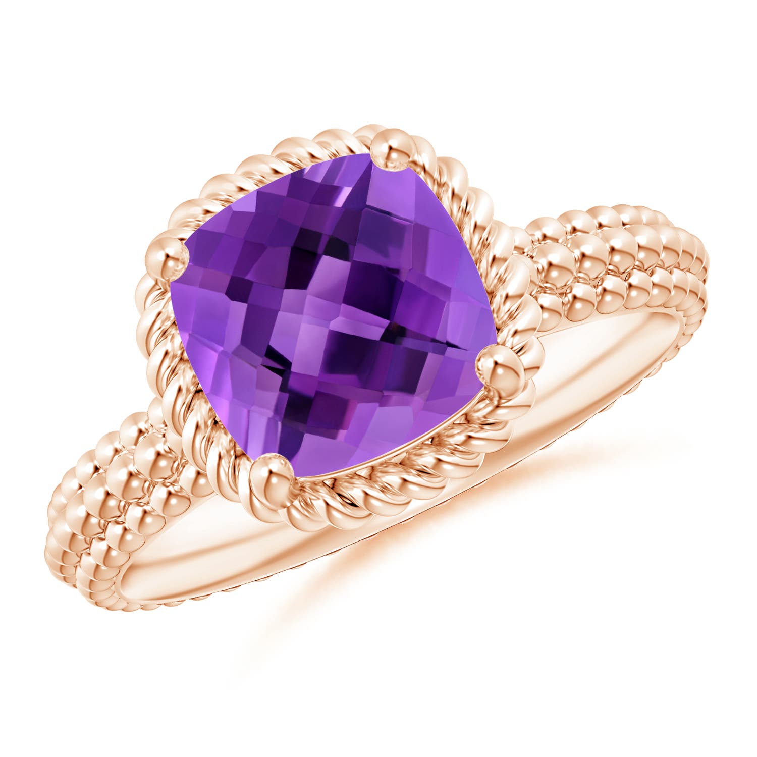 AAA - Amethyst / 2.2 CT / 14 KT Rose Gold