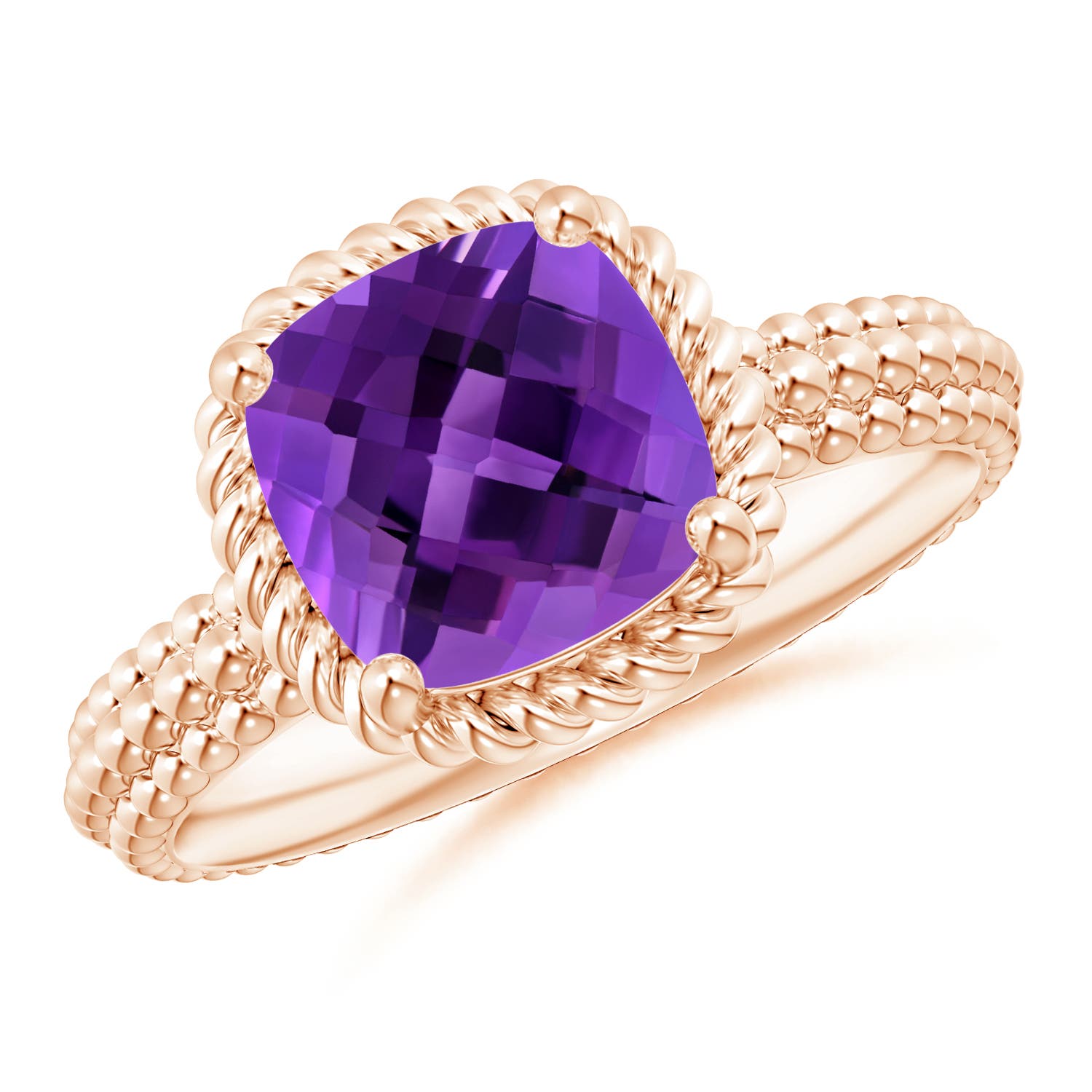 AAAA - Amethyst / 2.2 CT / 14 KT Rose Gold