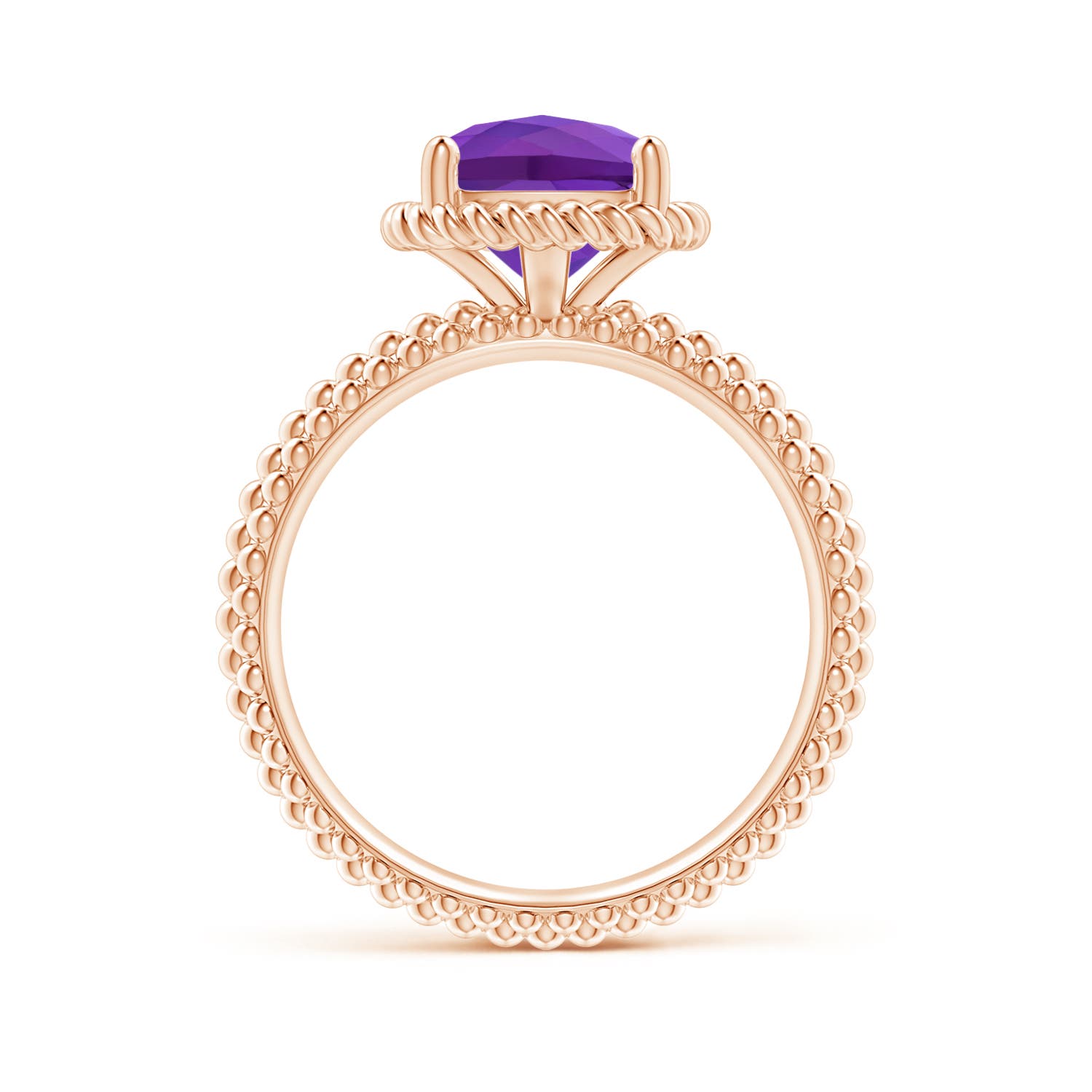 AAAA - Amethyst / 2.2 CT / 14 KT Rose Gold