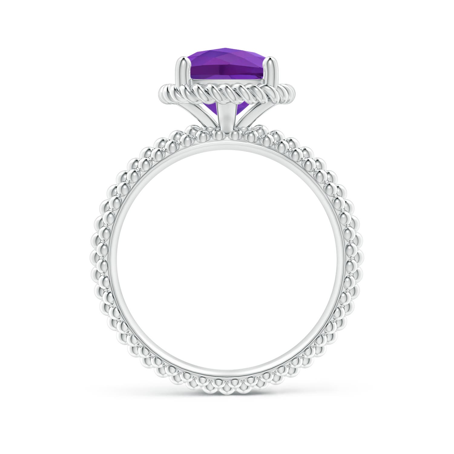 AAAA - Amethyst / 2.2 CT / 14 KT White Gold