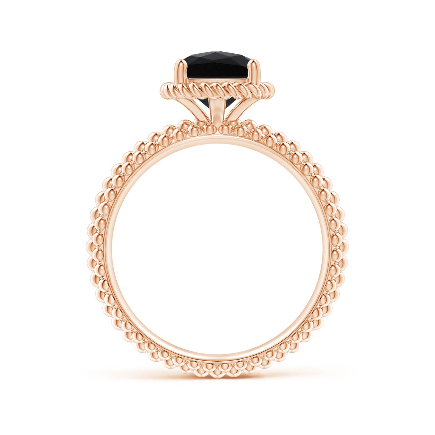 AAA - Black Onyx / 1.1 CT / 14 KT Rose Gold