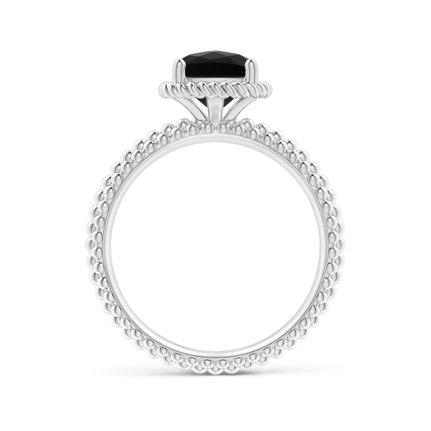 AAA - Black Onyx / 1.1 CT / 14 KT White Gold