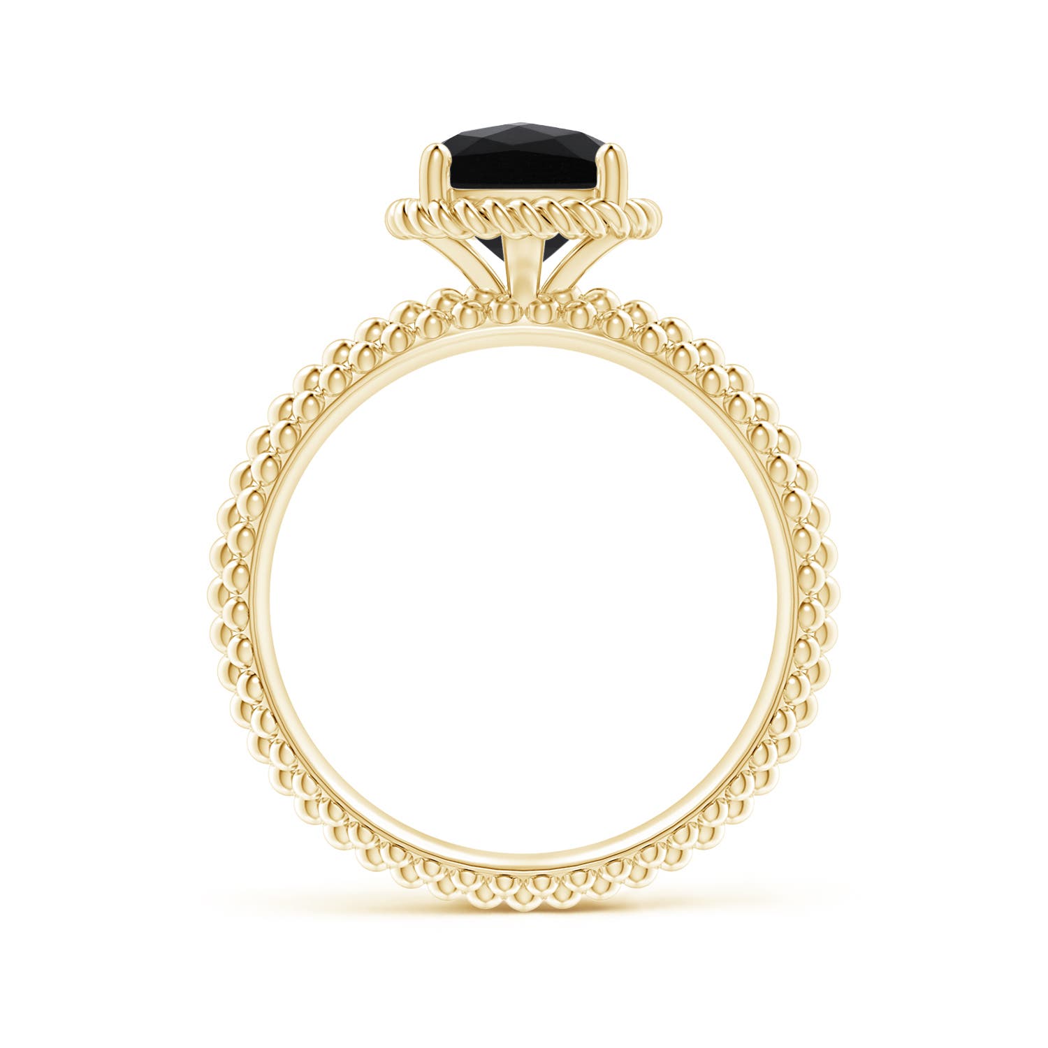 AAA - Black Onyx / 1.1 CT / 14 KT Yellow Gold