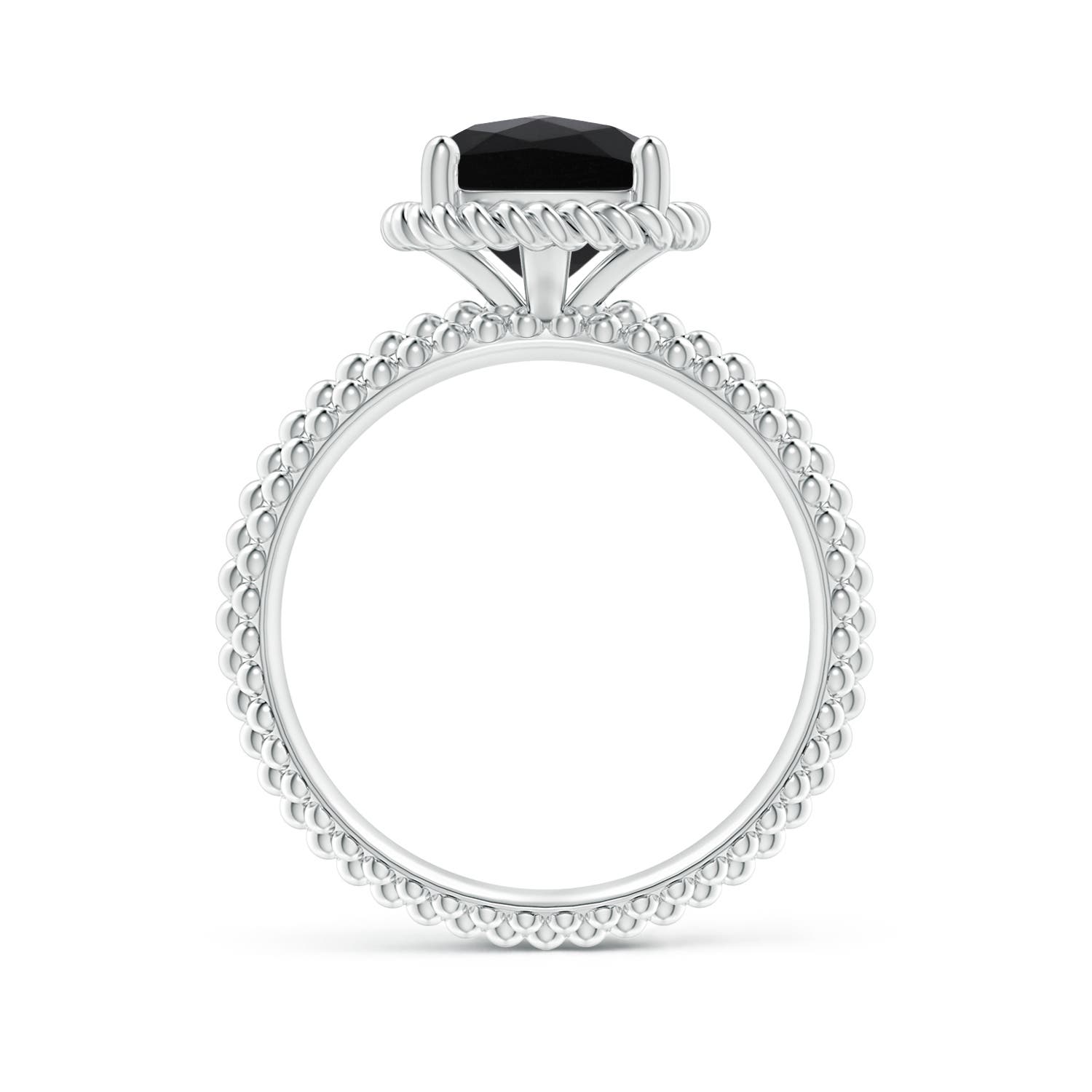 AAA - Black Onyx / 2.25 CT / 14 KT White Gold