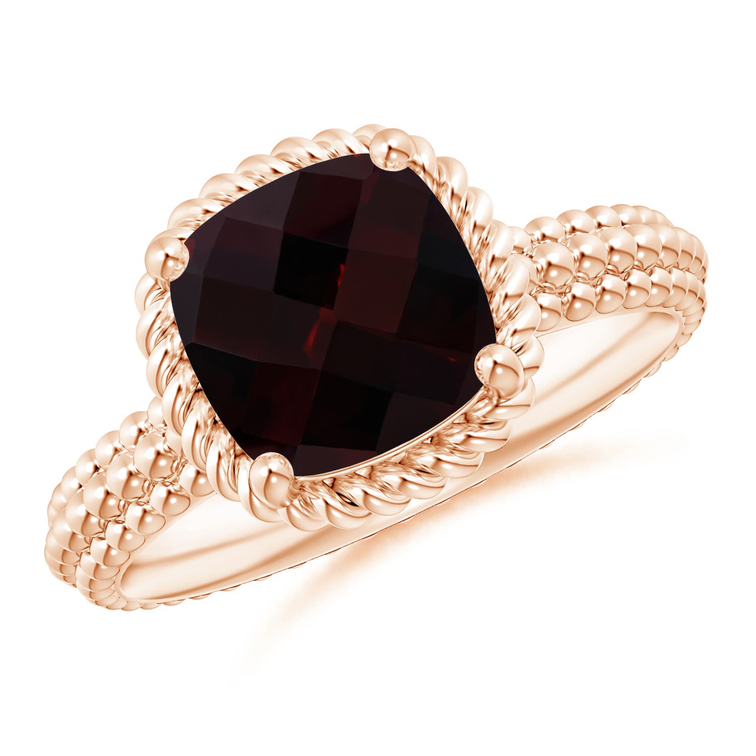 A - Garnet / 3.23 CT / 14 KT Rose Gold