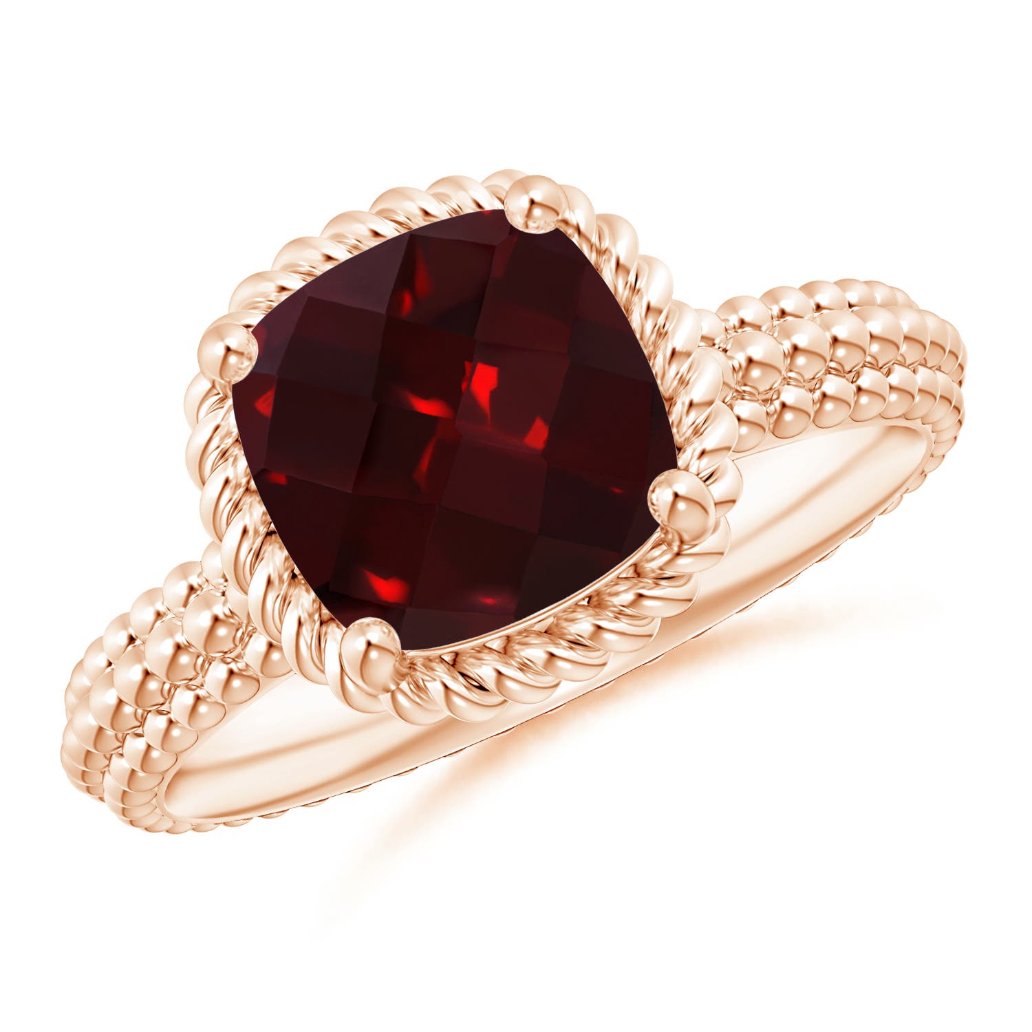 AAAA - Garnet / 3.23 CT / 14 KT Rose Gold