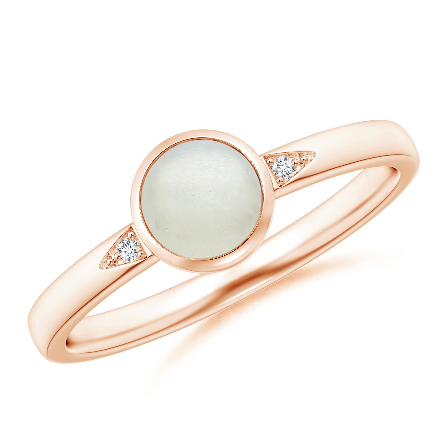 AA - Moonstone / 0.46 CT / 14 KT Rose Gold